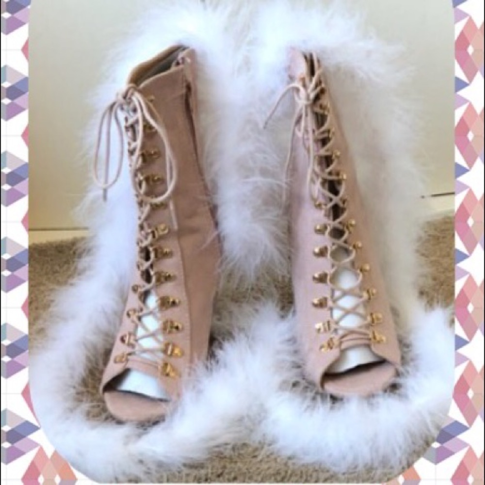 Lace up Ankle Booties - Picture 1 of 6